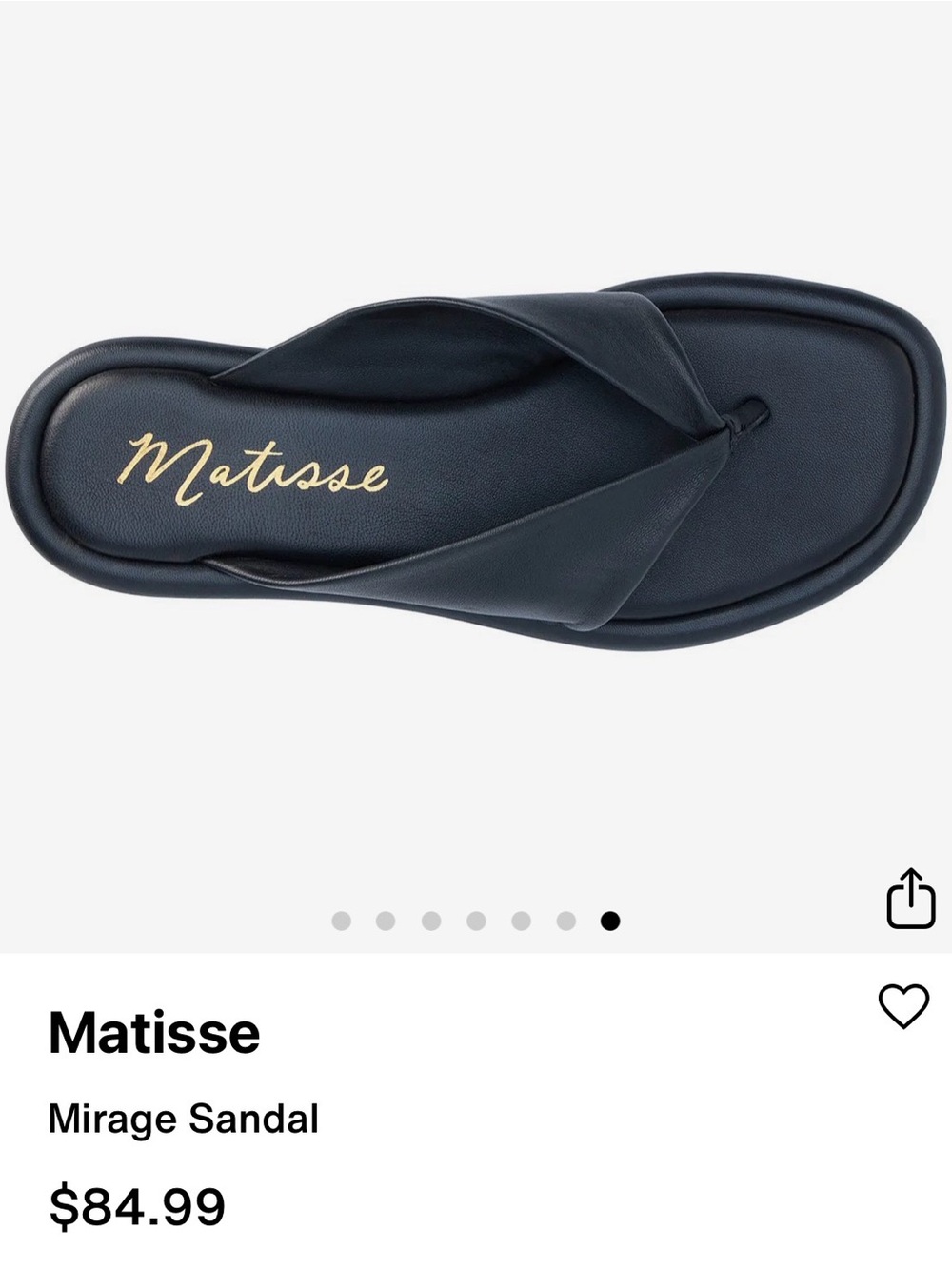 Matisse Mirage Sandals - Black Leather